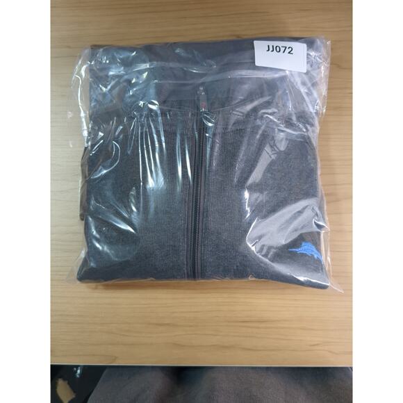 Tommy Bahama Half-Zip Charcoal Heather Antigua Cove Mens X-Large Relax Pullover - Picture 15 of 15